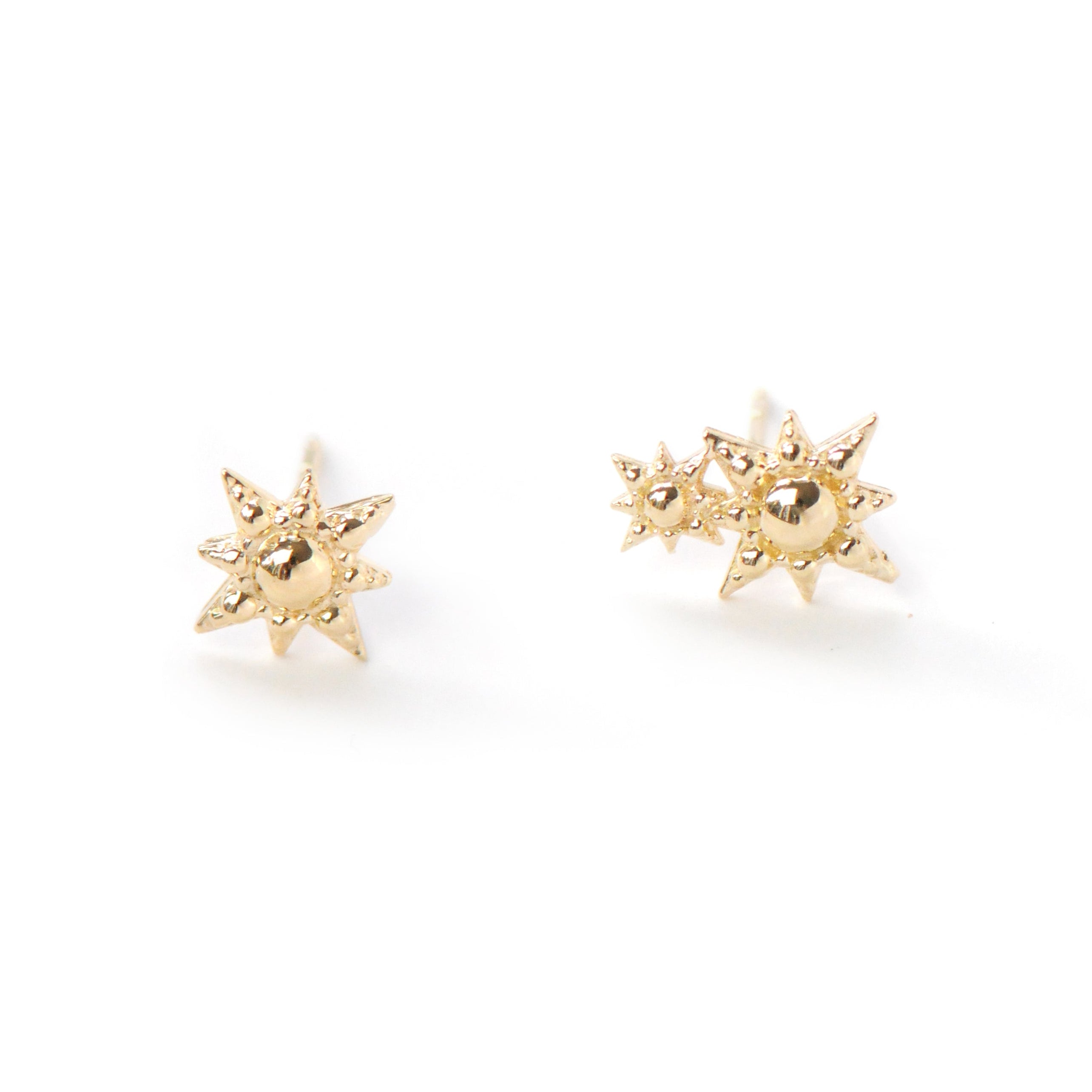 14K Y Aztec Mini Double Starburst
