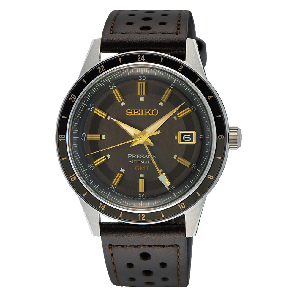 Presage Style 60's, Leather, Green Dial