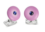 Round Lilac Cufflinks from the 'Brights'