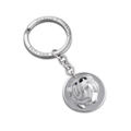 Silver English Bulldog Key Ring