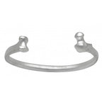 Silver Bone Bangle