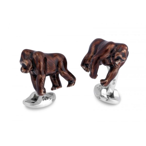 Silver Gorilla Cufflinks