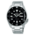 Seiko 5 Sport Black Dial Metal Bracelet