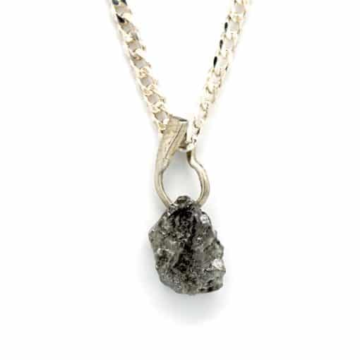 Raw Diamond Pendant Necklace