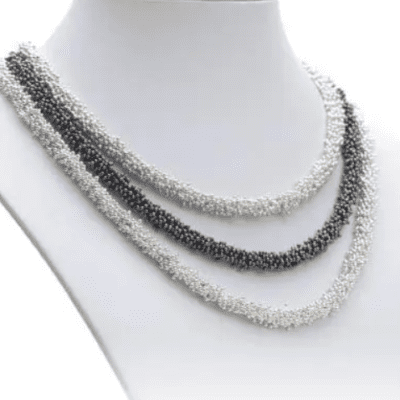 Oxidized Silver ShikShok Necklace