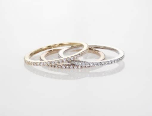 Micro Pave Eternity Ring