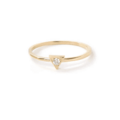 Aztec Cléo Triangle Diamond Ring