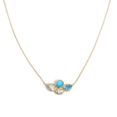 Bezel Bouquet Necklace