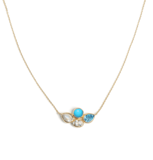 Bezel Bouquet Necklace