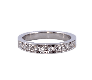 18 Karat White Gold Anniversary Ring, .40 TCW