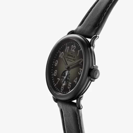 The Shinola Runwell 41mm, Black Dial, Gunmetal PVD - Image 4