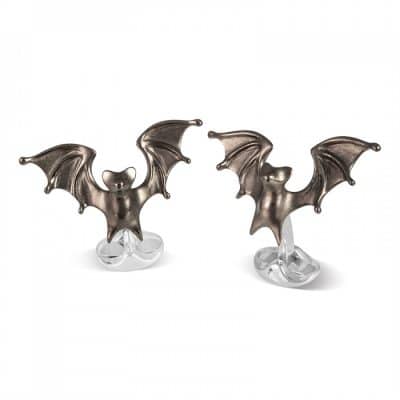 Silver 'Bold' Bat Cufflinks