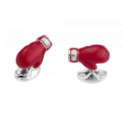 Silver Boxing Glove Cufflinks