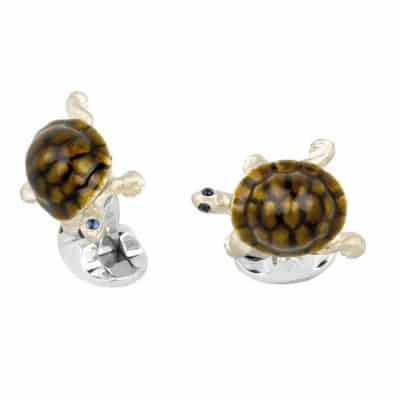 Silver Walking Tortoise Cufflinks