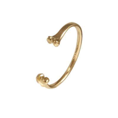 Leg Bone Bangle (gold finish)