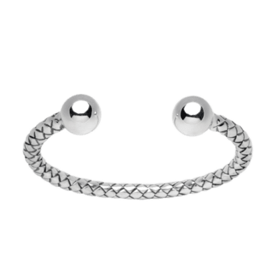 Sterling Silver Plaited Bangle