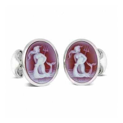 Silver Zodiac Cufflinks - Aquarius