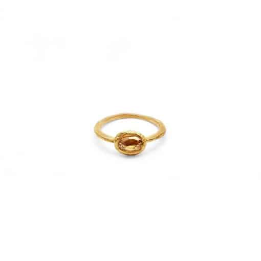 18 Karat Gold XVIII Sapphire Ring