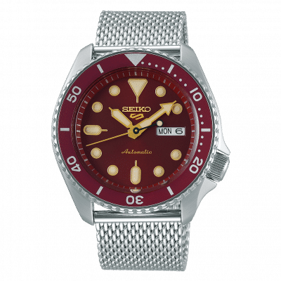 Seiko 5 Sport Red Dial Red Bezel