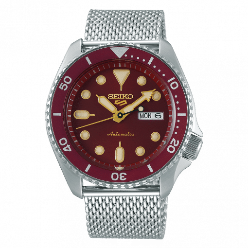 Seiko 5 Sport Red Dial Red Bezel