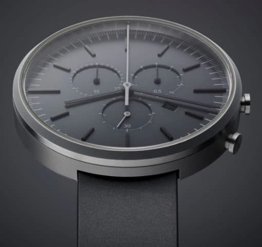 M42 Chronograph brushed steel with titanium mesh strap
