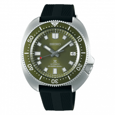 Seiko Prospex 'Captain Willard', Green Dial & Bezel, Silicone Strap