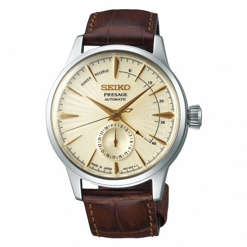 Seiko Presage Cocktail Time, 'Golden Champagne' Dial, (Power Reserve)