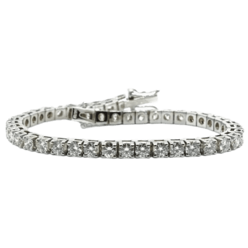 14 Karat White Gold Tennis Bracelet (17 points each)