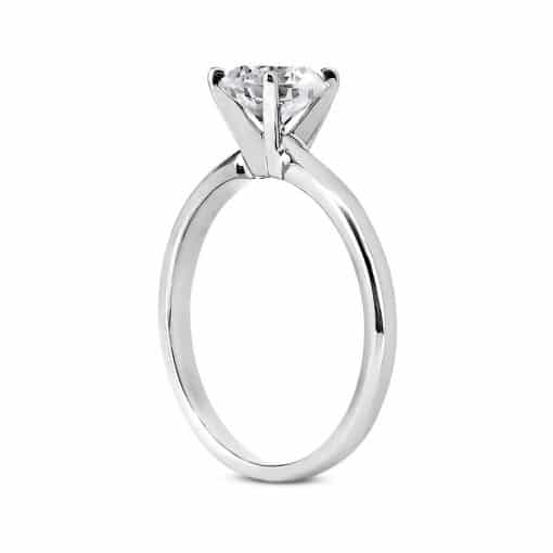 Simplest White Gold Diamond Solitaire