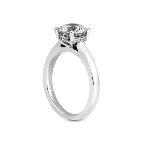 Diamond Hidden-Halo Ring (Round Centre) - Image 2