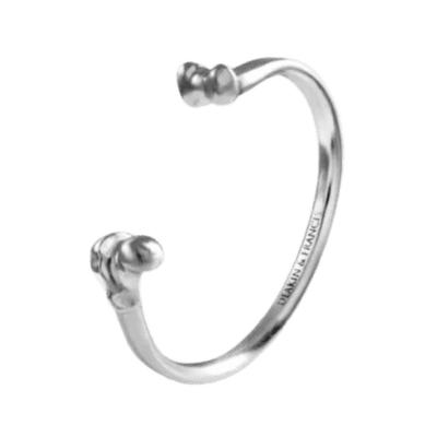 Leg Bone Bangle (rhodium finish)