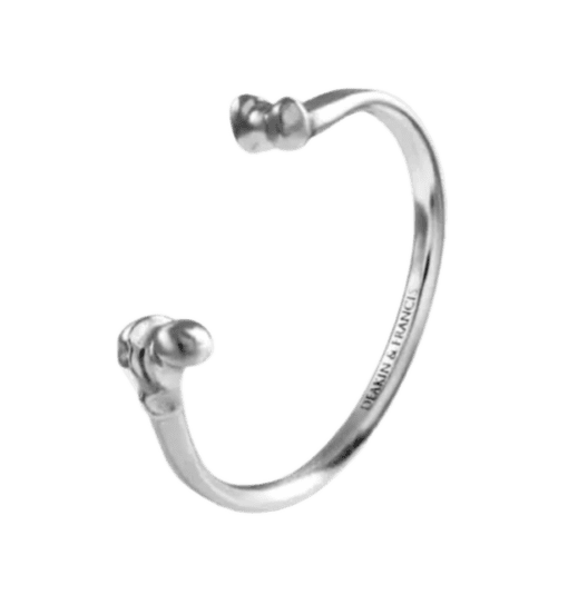 Leg Bone Bangle (rhodium finish)