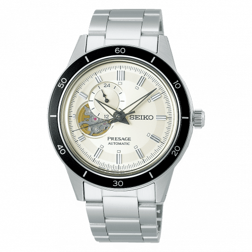 Seiko Presage Style60's 'Open Heart', Ivory Dial