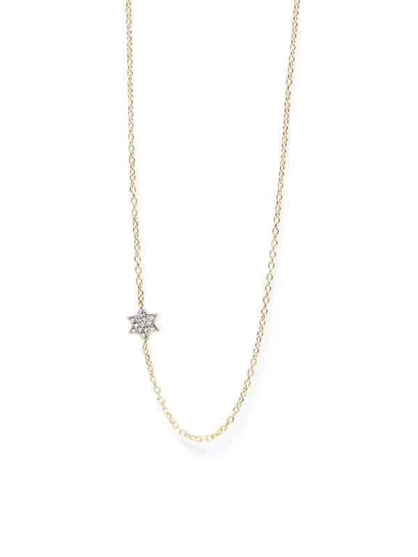 Pave diamond star on sale necklace