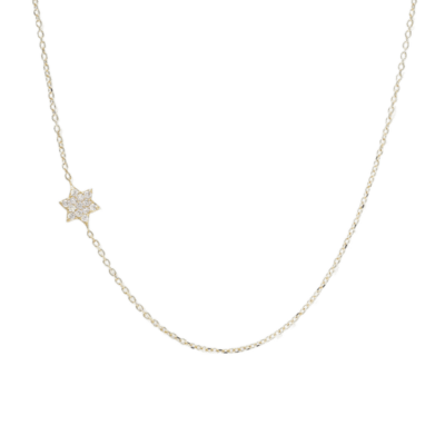 Love Letter Pavé Star of David Necklace