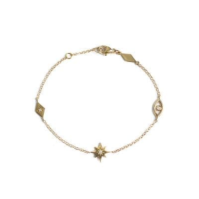 Gold Jac+Jo Icon Station Anzie Bracelet