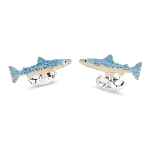 Silver Salmon Cufflinks