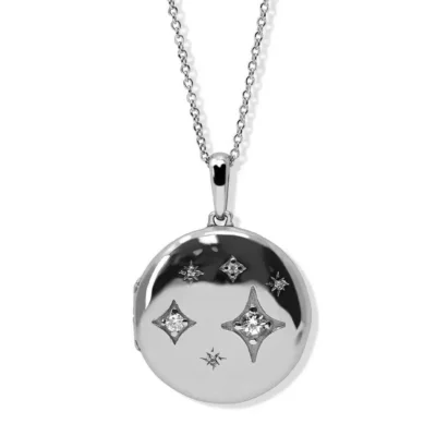 Silver Jac+Jo Gothic Diamond Locket