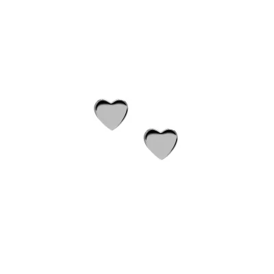 Silver Jac+Jo Icon Heart Studs