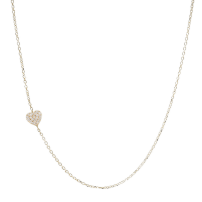 Love Letter Pavé Heart Necklace