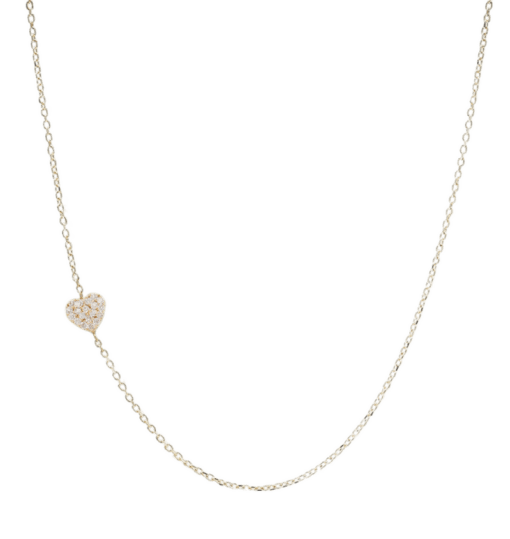 Love Letter Pavé Heart Necklace