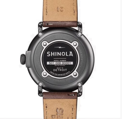 The Shinola Runwell 47mm, Cream Dial, Gunmetal PVD - Image 3