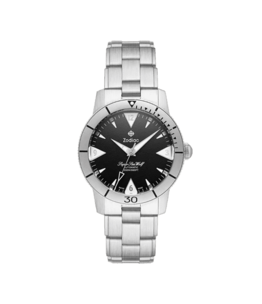 Zodiac Super Sea Wolf Skin Automatic, Black