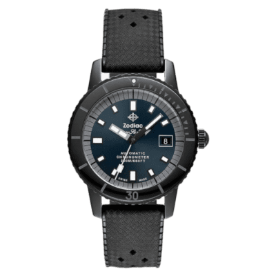 Zodiac Super Sea Wolf Compression Diver Black Ceramic