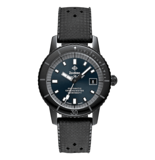 Zodiac Super Sea Wolf Compression Diver Black Ceramic