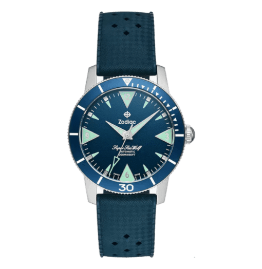 Zodiac Super Sea Wolf Skin Diver Automatic, Blue