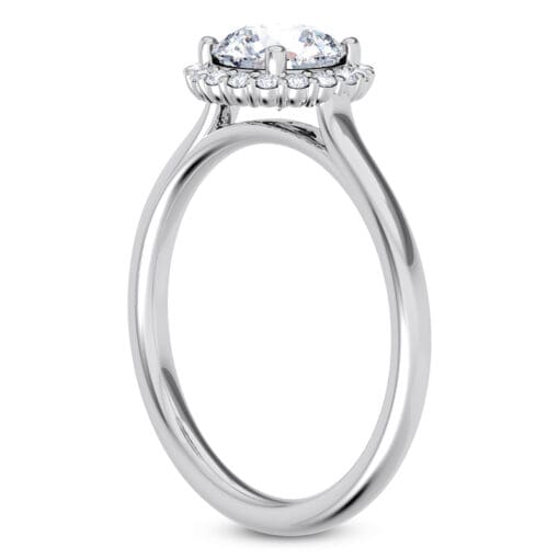 Round Diamond Halo Ring - Image 4