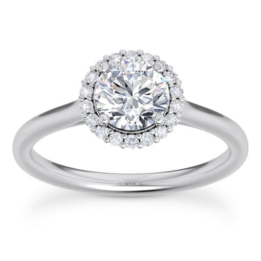 Round Diamond Halo Ring