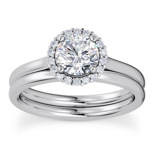 Round Diamond Halo Ring - Image 2