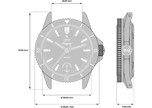 YEMA Navygraf Marine National Quartz - Image 2